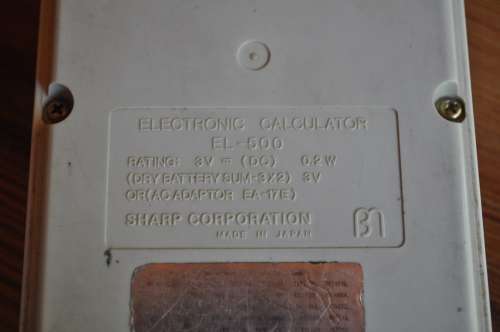 Vintage Sharp Elsi Mate EL-500 Calculator