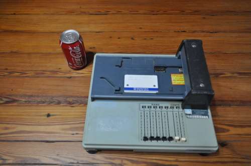 Vintage Manual Credit Card Machine