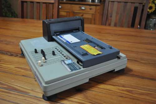 Vintage Manual Credit Card Machine