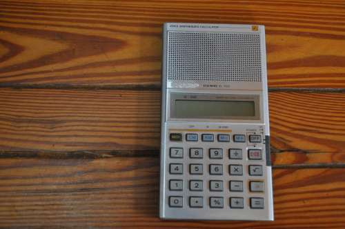 Vintage 1980s Sharp Elsi Mate EL-620 Voice Synthesized Calculator