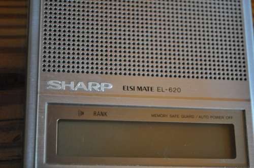 Vintage 1980s Sharp Elsi Mate EL-620 Voice Synthesized Calculator