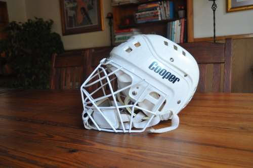 Vintage Cooper Ice Hockey Helmet