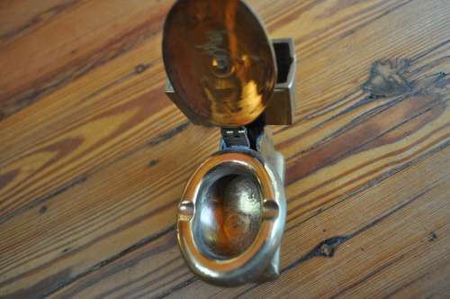 Brass Miniature Toilet Ashtray