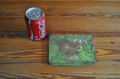 Vintage Karel 1 Tin Box