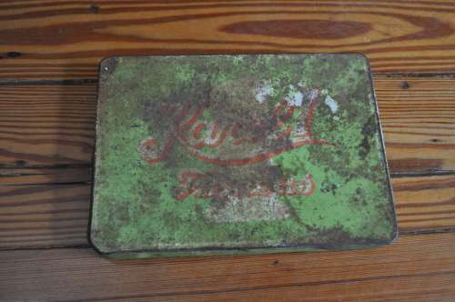 Vintage Karel 1 Tin Box