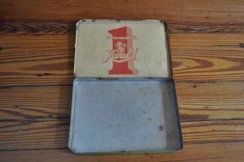 Vintage Karel 1 Tin Box