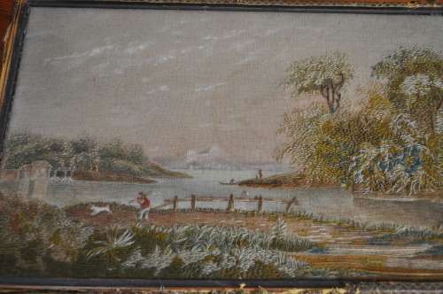 Vintage 1900s Tapestry Chocolate Box (needs repair)