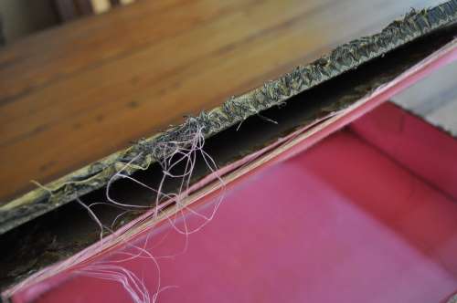 Vintage 1900s Tapestry Chocolate Box (needs repair)