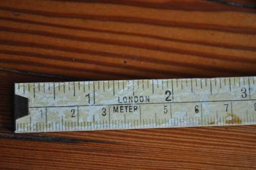 Vintage Folding Ruler London