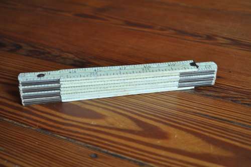 Vintage Folding Ruler London