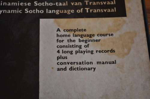 Vintage 1960s Teach Yourself Northern Sotho Vinyl Boxset