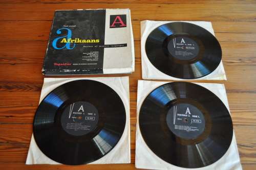 Vintage 1960s Teach Yourself Afrikaans Vinyl Boxset