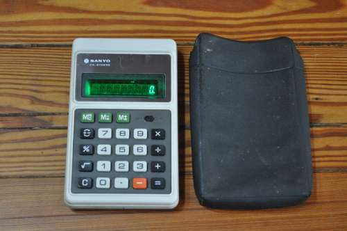 Vintage Sanyo CX-8136NE 1960s Calculator