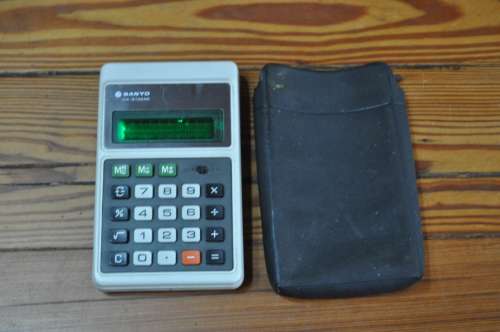 Vintage Sanyo CX-8136NE 1960s Calculator