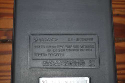 Vintage Sanyo CX-8136NE 1960s Calculator