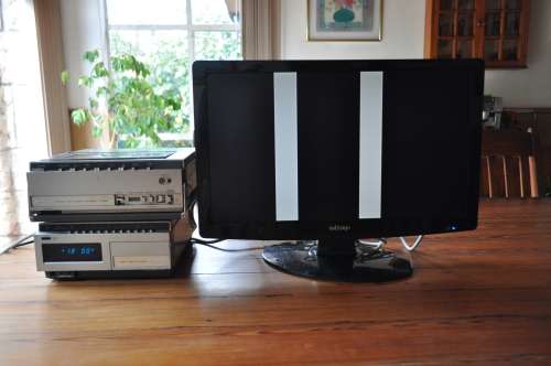 Vintage Hitachi Portable Video Cassette Recorder And Tuner (selling as is)