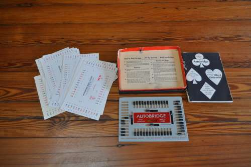 Vintage 1950s Auto Bridge Game