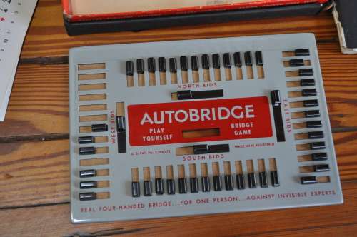 Vintage 1950s Auto Bridge Game