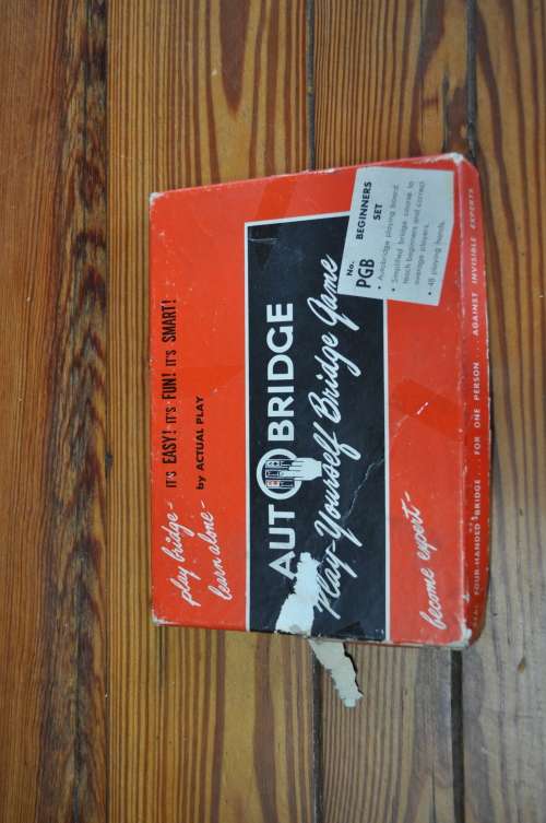 Vintage 1950s Auto Bridge Game