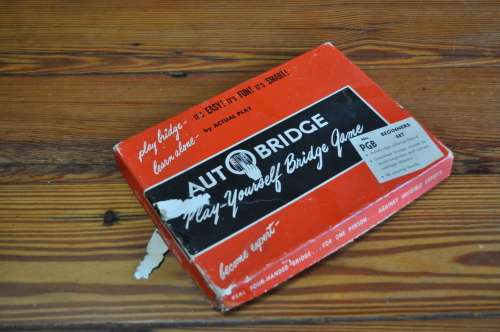 Vintage 1950s Auto Bridge Game