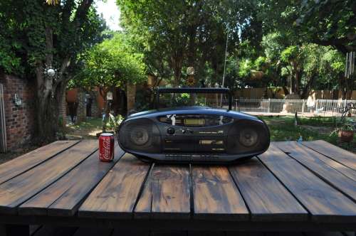 Vintage 1990s JVC Boombox FM/AM CD Radio Cassette Player (please read)