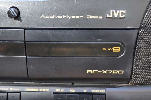 Vintage 1990s JVC Boombox FM/AM CD Radio Cassette Player (please read)
