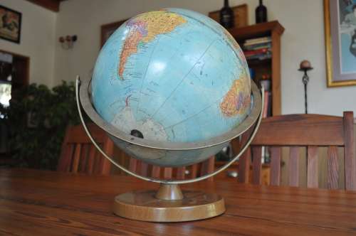 Vintage World Globe 12 inch