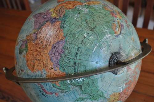 Vintage World Globe 12 inch