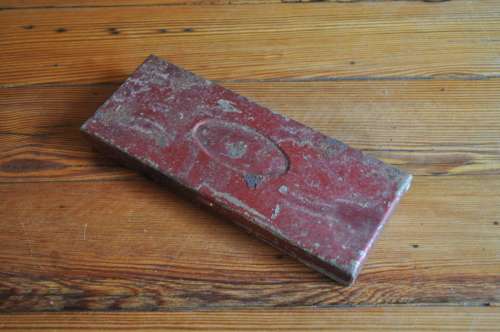 Vintage Red Tin Box Case
