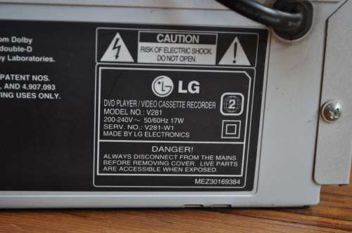 LG DVD VCR Combo With Remote