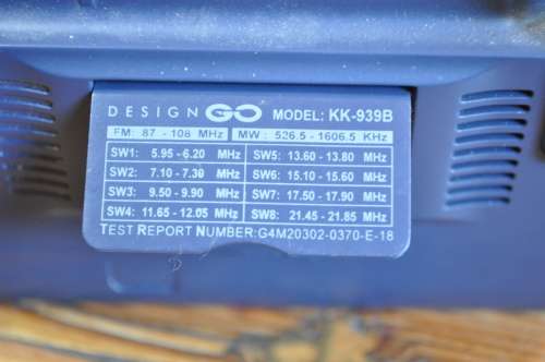 Design Go 10 Band Fm/Am Portable Pocket Radio