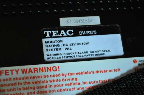 Teac Dual Screen Portable Car DVD Player