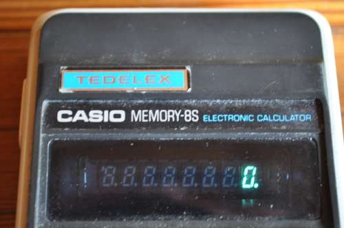 Vintage Casio Tedelex Calculator