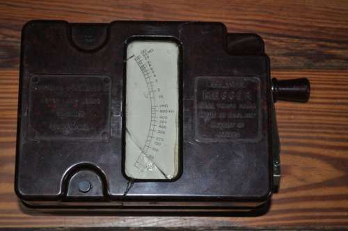 Vintage Megger Isolation Tester (selling as is)