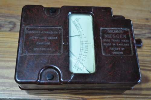 Vintage Megger Isolation Tester (selling as is)