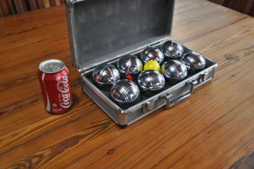 Bocce Steel Balls In Carry Case