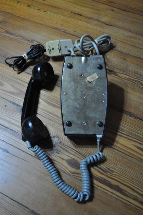 1980s Black Dial Phone