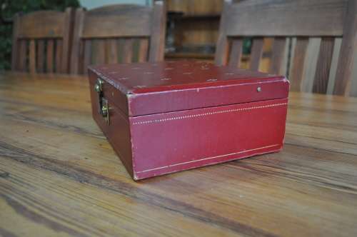 Vintage Red Jewelry Box