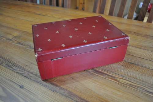 Vintage Red Jewelry Box