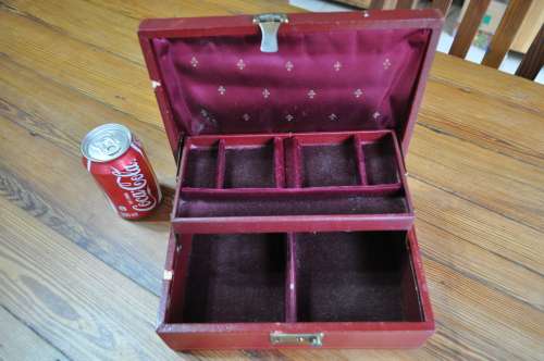 Vintage Red Jewelry Box