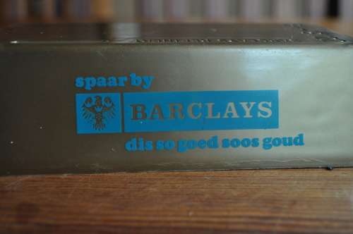 Vintage Barclays Bank 1980s Gold Bar Money Box (please read)