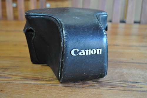 Vintage Canon Leather Camera Case