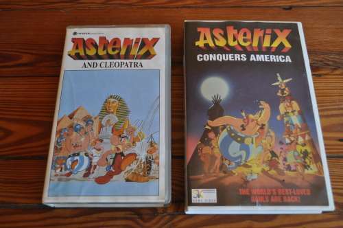 Vintage Asterix VHS Video Cassettes