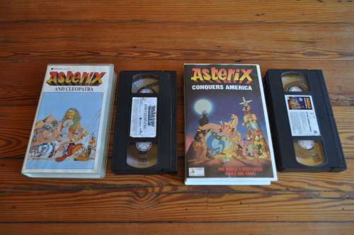 Vintage Asterix VHS Video Cassettes