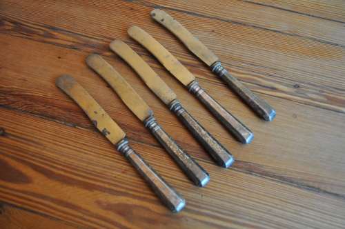 Vintage J. Fraget Varsovie Silver Plated Knifes
