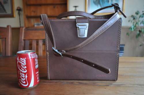 Vintage Leather Carry Bag Carry Case