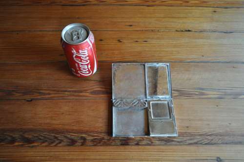 Vintage Silver Plated Makeup Compact