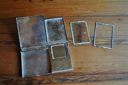 Vintage Silver Plated Makeup Compact