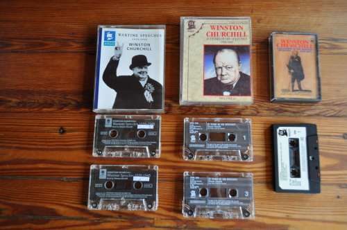 Vintage Winston Churchill Wartime Speeches Cassettes
