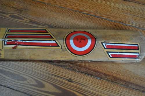 County Red Dot Old School Cricket Bat